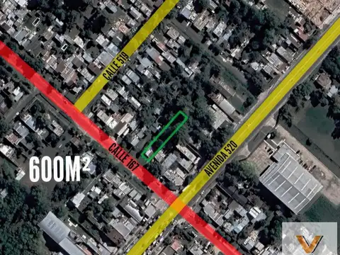 Terreno en Venta 10  mts Frente