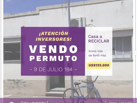 Vendo o Permuto casa a reciclar