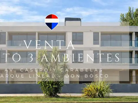 VENTA DPTO 3 AMB CON  COCHERA PARQUE LINEAL 