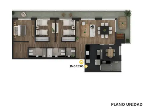 Venta departamento 3 dormitorios Puerto Norte Rosario