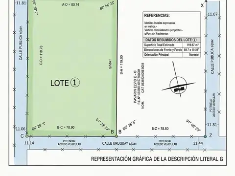 Terreno en Venta en Estacion Matilde, Las Colonias