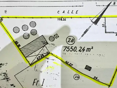 Terreno en Venta de 7550,0 m2