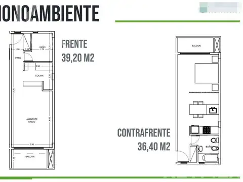 Departamento monoambiente en venta a estrenar. La Plata