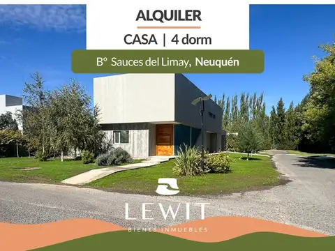 Alquiler Casa 4 Dormitorios | Barrio Privado Sauces del Limay | Piscina
