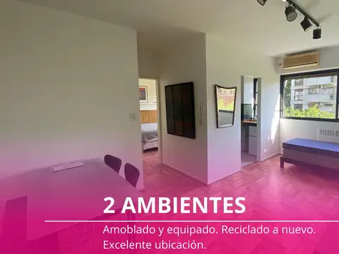 Alquiler - Departamento - 2 Ambientes- Belgrano R - Amoblado y equipado