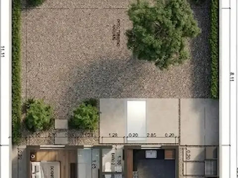Casa 4 ambientes con 1 baño