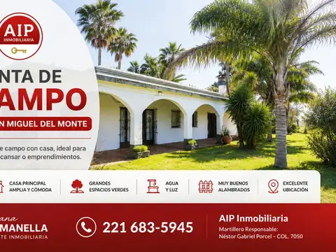 Venta de campo en San Migue Del Monte (Buenos Aires)