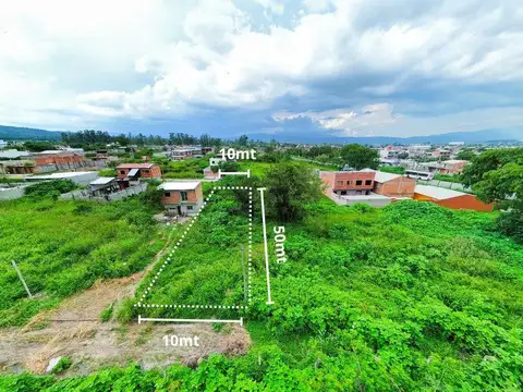 Terreno en Venta 10  mts Frente