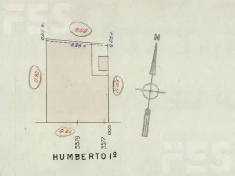 Terreno en  Venta en Boedo Humberto Primo 3400