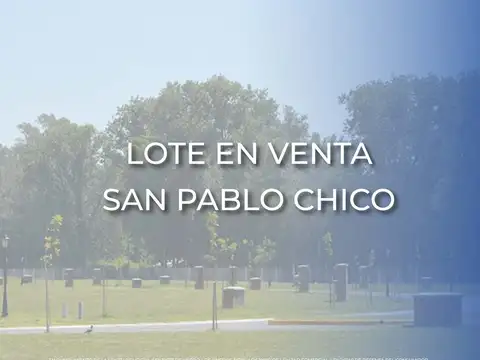 Lote en San Pablo Chico Orientacion Noroeste 
