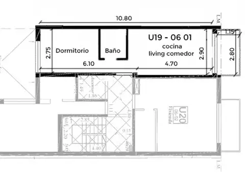 Departamento en Venta de 2 ambientes