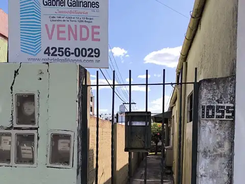 Vende PH Tipo Monoambiente en Planta Baja. Berazategui