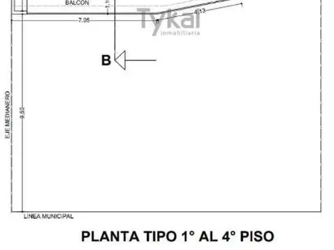 Departamento en Venta de 1 dormitorio