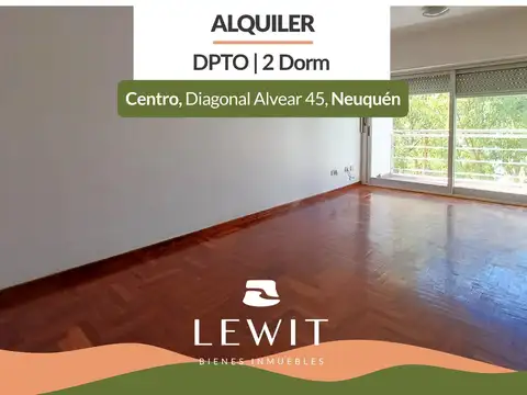 Alquiler departamento | 2 habitaciones | Balcón | Diagonal Alvear | Neuquén
