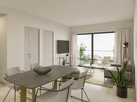 Av. Belgrano 3588 6° D - 2 ambientes con balcón en construcción en Almagro.