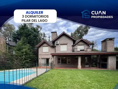 Pilar del Lago casa en alquiler temporal - CUAN PROPIEDADES