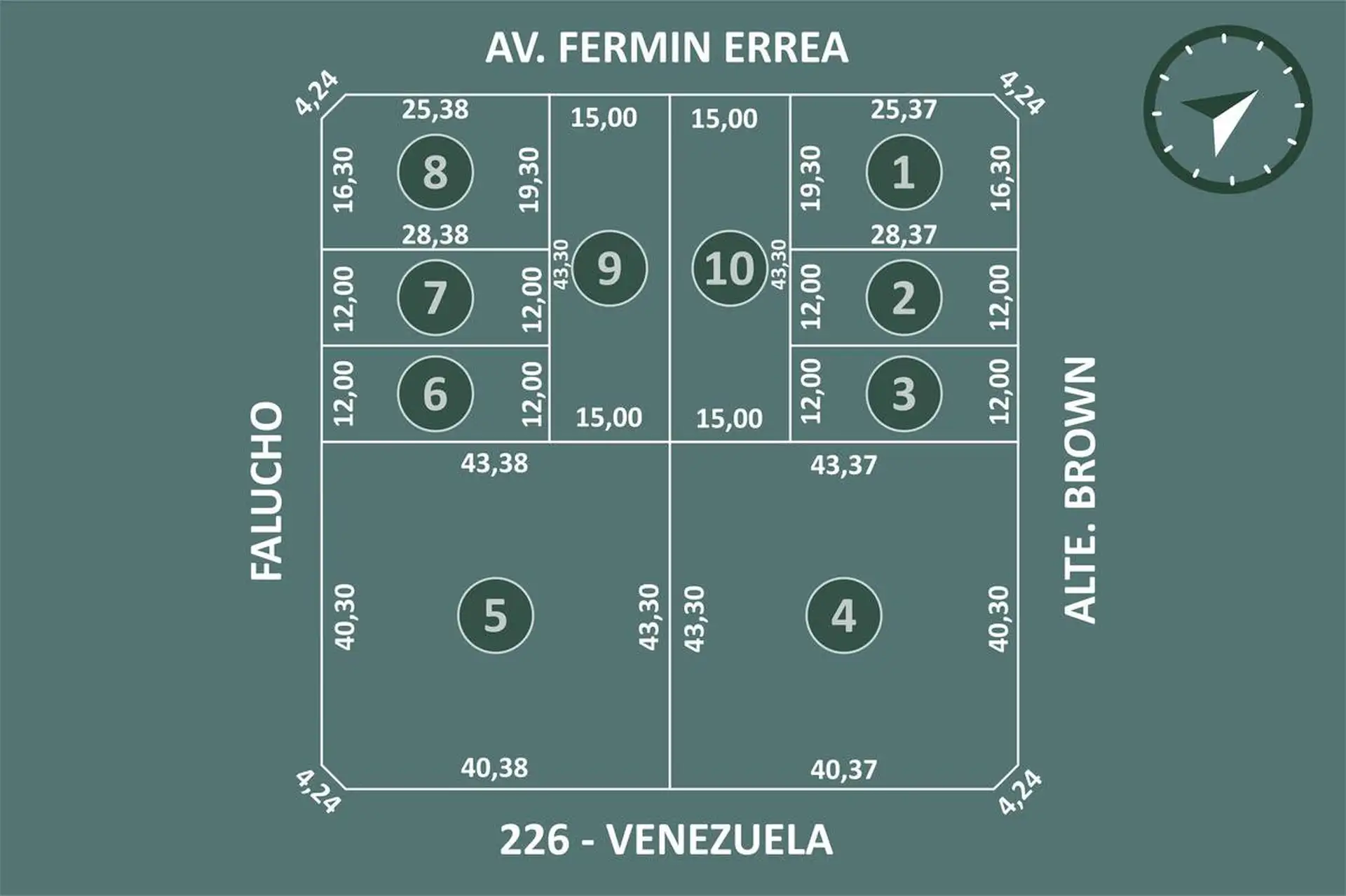 Lote cercano a Ruta 226