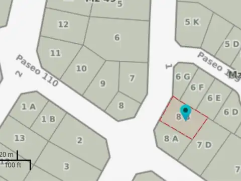 Terreno en Venta de 1043,0 m2