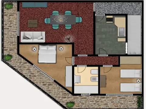 Corvalan 1700, Piso 1