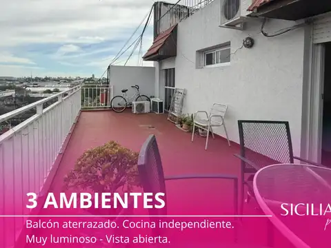 Alquiler - Departamento - 3 Ambientes - Mataderos - Balcón Terraza