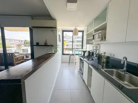 Departamento 2 ambientes con 2 baños