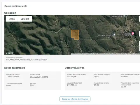 Venta Campo 4 Hectáreas- Villa Del Dique, Córdoba