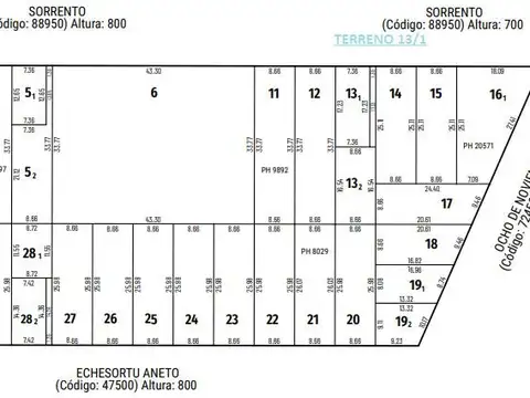 Terreno en Venta en Rosario, USD 70.000