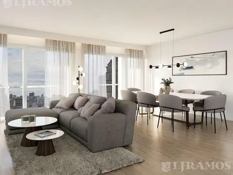 Depto 2 amb. al frente de 65,50m2 propios — Esmeralda 1365, Módulo Libertador, Unidad 102 · Piso 1