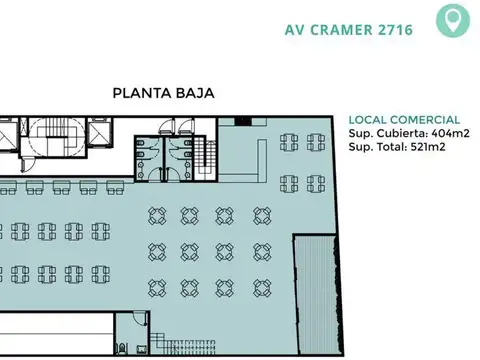 Departamento Monoambiente con 2 baños