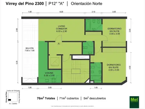 Virrey Del Pino 2300, Piso 12