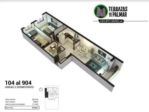 Departamento en Venta al Este