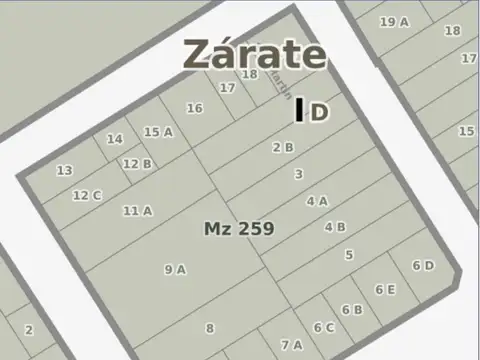 Terreno comercial en Centro (Zarate)