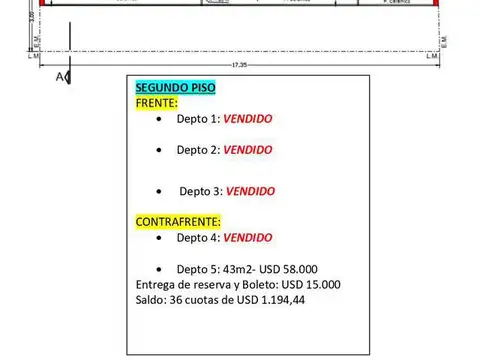 Departamento en Venta 1 año