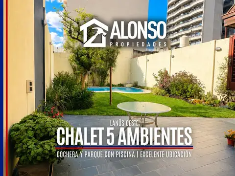 CHALET 5 AMBIENTES CON PISCINA EN VENTA EN LANÚS