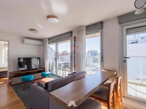 ALQUILER APTO C/MUEBLES GRAN TERRAZA GJE POCITOS
