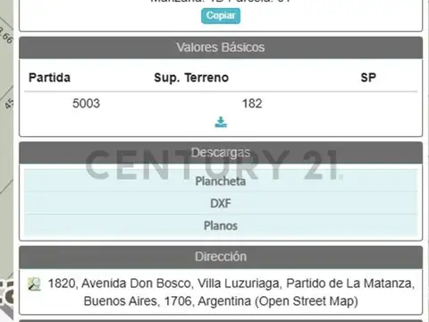 Venta terreno Luzuriaga ideal constructor. Permuta.