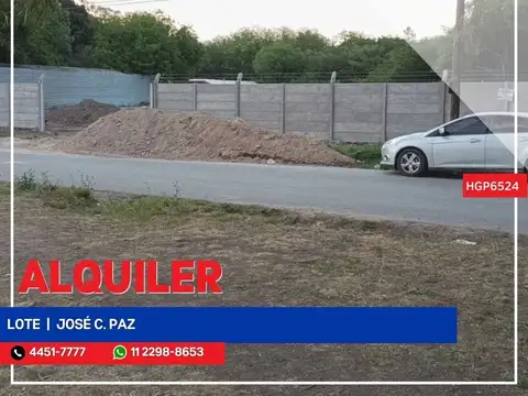 Terreno - Alquiler - Argentina, José C Paz