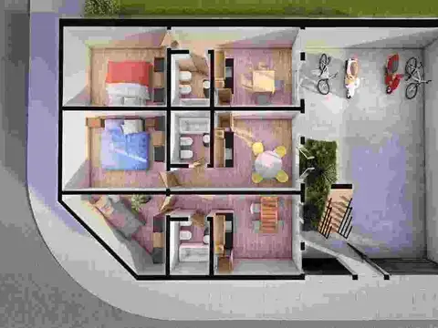 Departamento en Venta con 1 cocheras