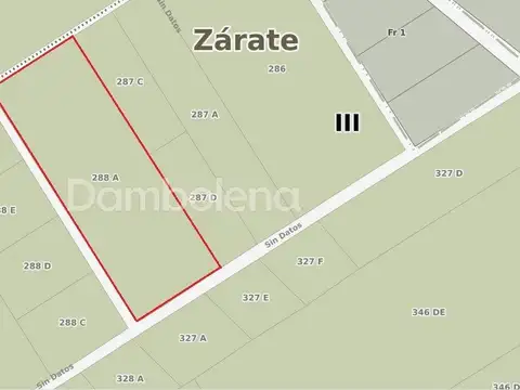 Terreno en Venta en Centro  - Zarate, USD 748.800