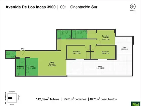 Av De Los Incas 3900, Piso PB