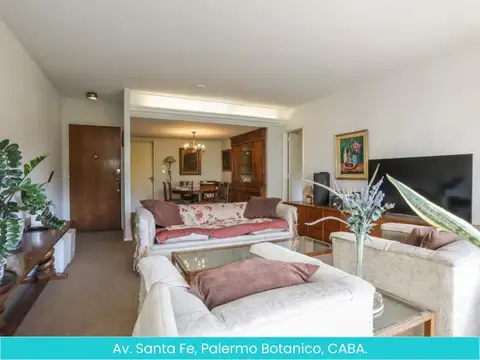 Departamento en Av. Santa Fe, Palermo Botanico