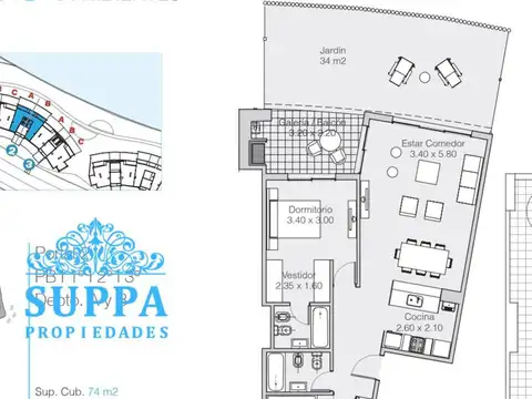 2 Dorm con jardín y  gran vista a la Laguna - Lagoon Pilar