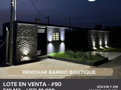Terreno en Venta de 510,0 m2