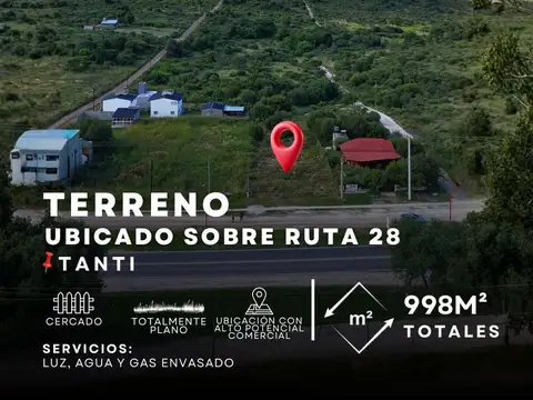 Venta Lote De 1000 M² Sobre Ruta 28 – Tanti | Ideal Inversión