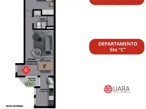 Departamento en el emprendimiento DEPSAL XVIII