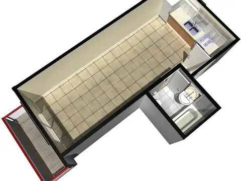 Departamento en Alquiler de Monoambiente