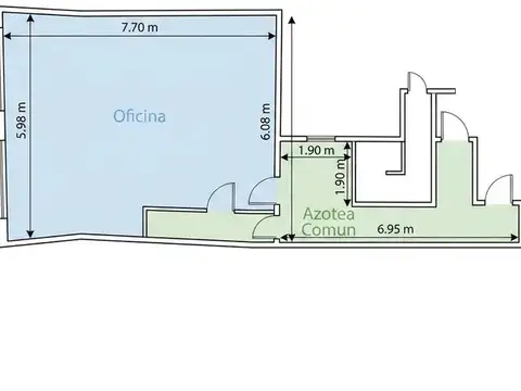 Venta Departamento 4 Ambientes dúplex piso 10 y 11 uso Comercial en Monserrat