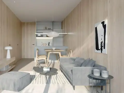 Departamento 2 ambientes con 2 baños