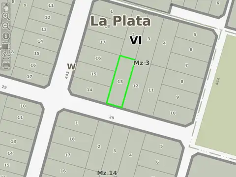 Terreno en Venta en City Bell, Partido de La Plata
