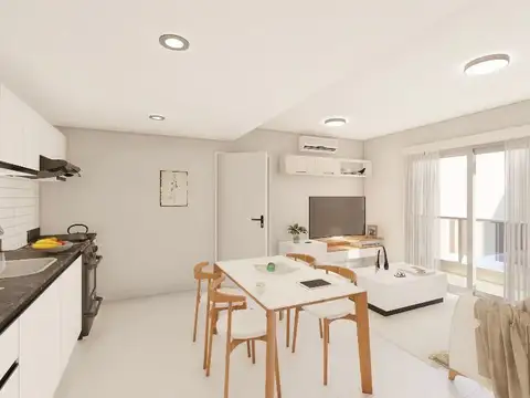 Departamento 2 ambientes con 1 baño